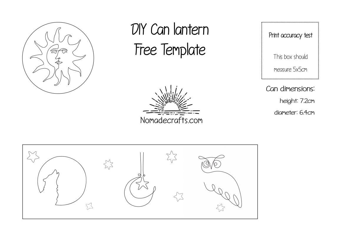 Aluminum can lantern | NomadeCrafts - Patterns &amp; Templates