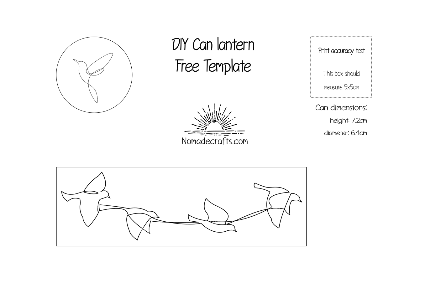 Aluminum can lantern Nomade Crafts&Dreams Patterns & Templates