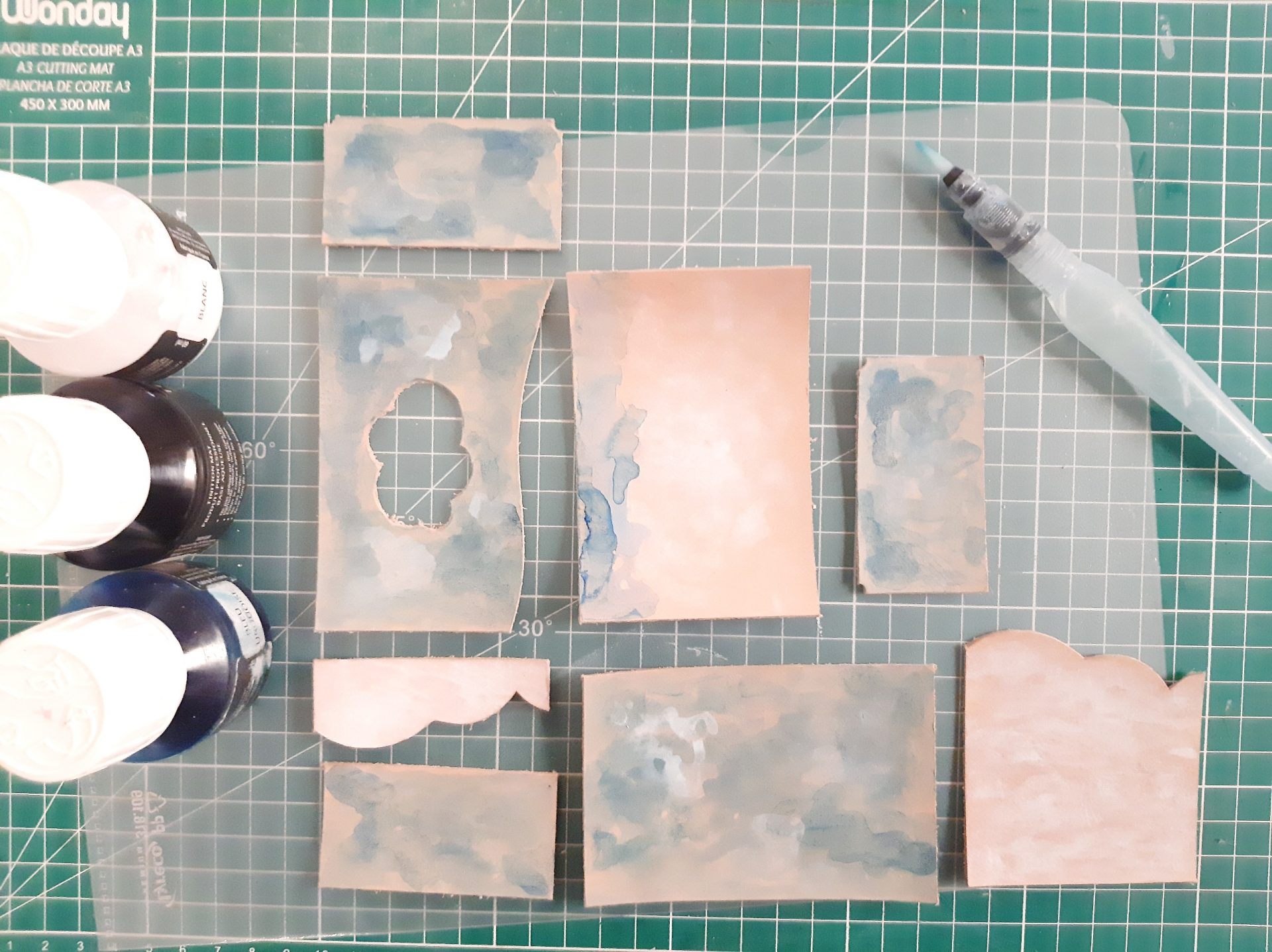 Card Holder Night Sky Small Classic Grain