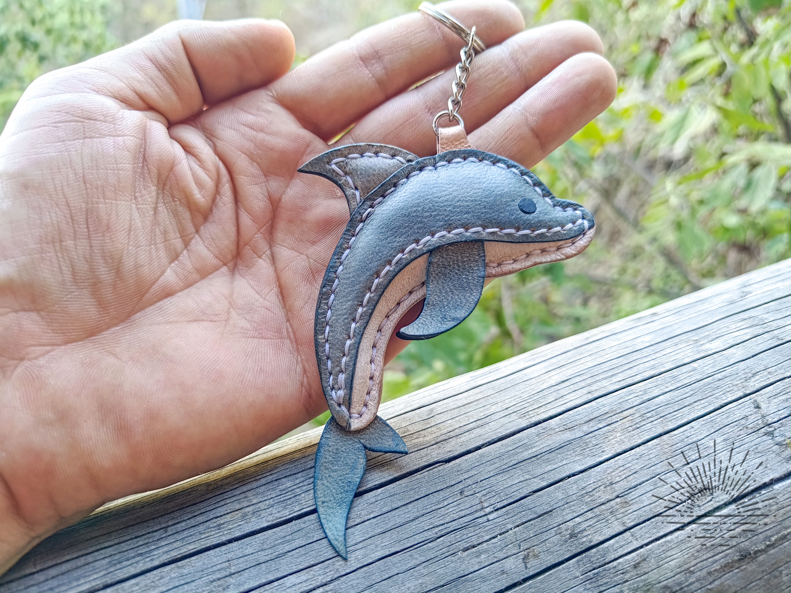 Dolphin bag charm