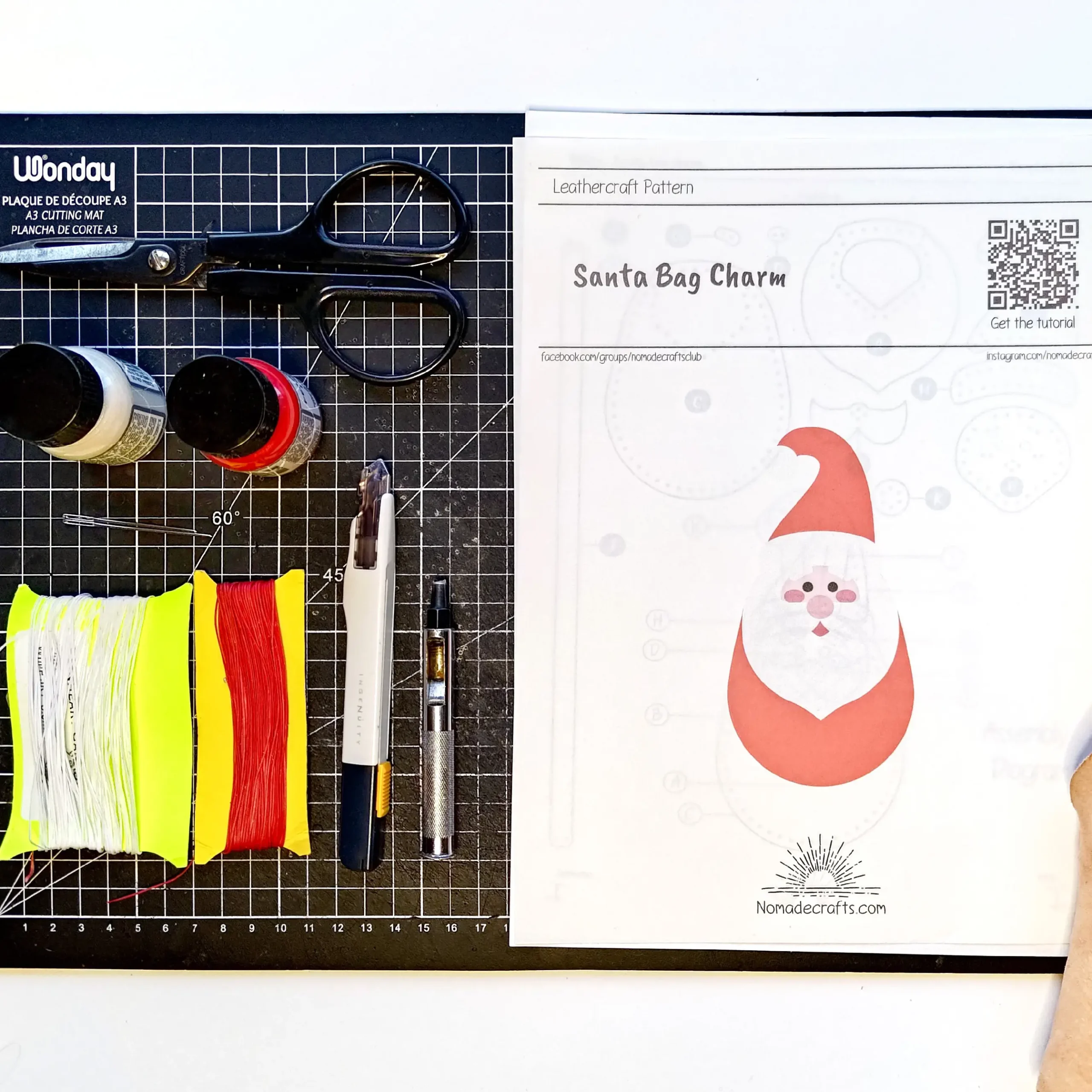 Paquete de 3 diseños de adornos navideños para bolsos - Imagen 7