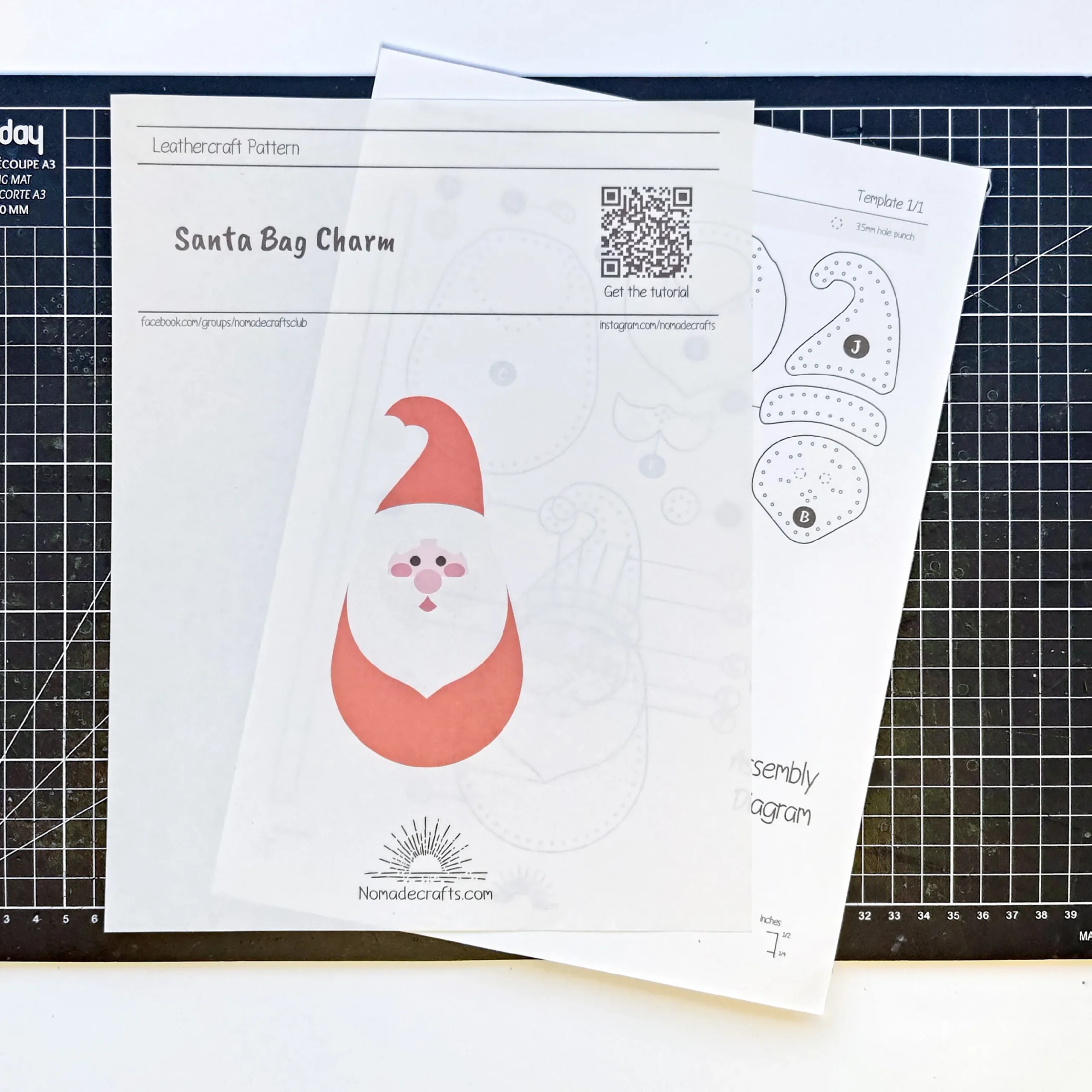 Paquete de 3 diseños de adornos navideños para bolsos - Imagen 8
