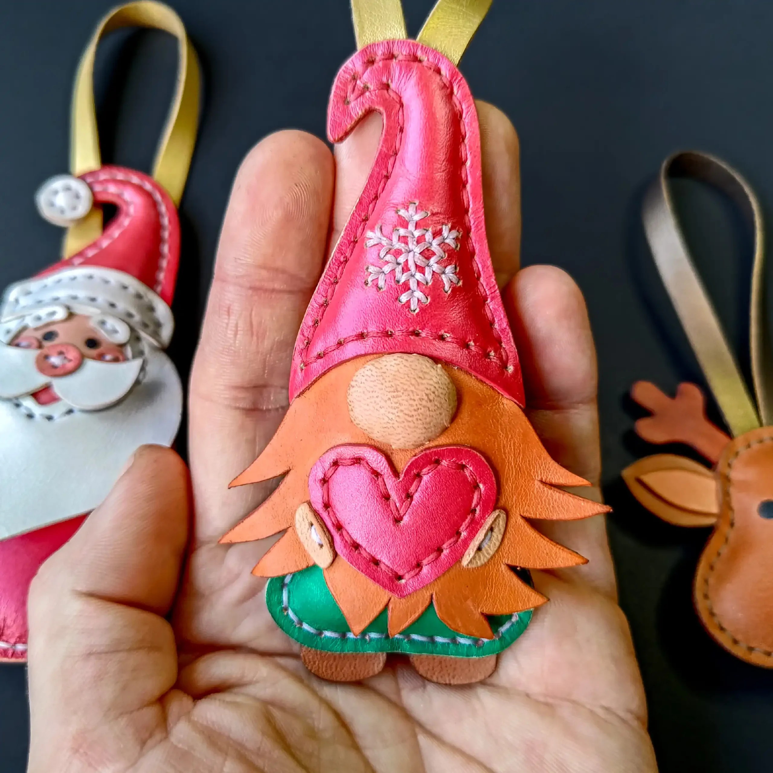 Paquete de 3 abalorios para bolsas de Navidad - Imagen 3
