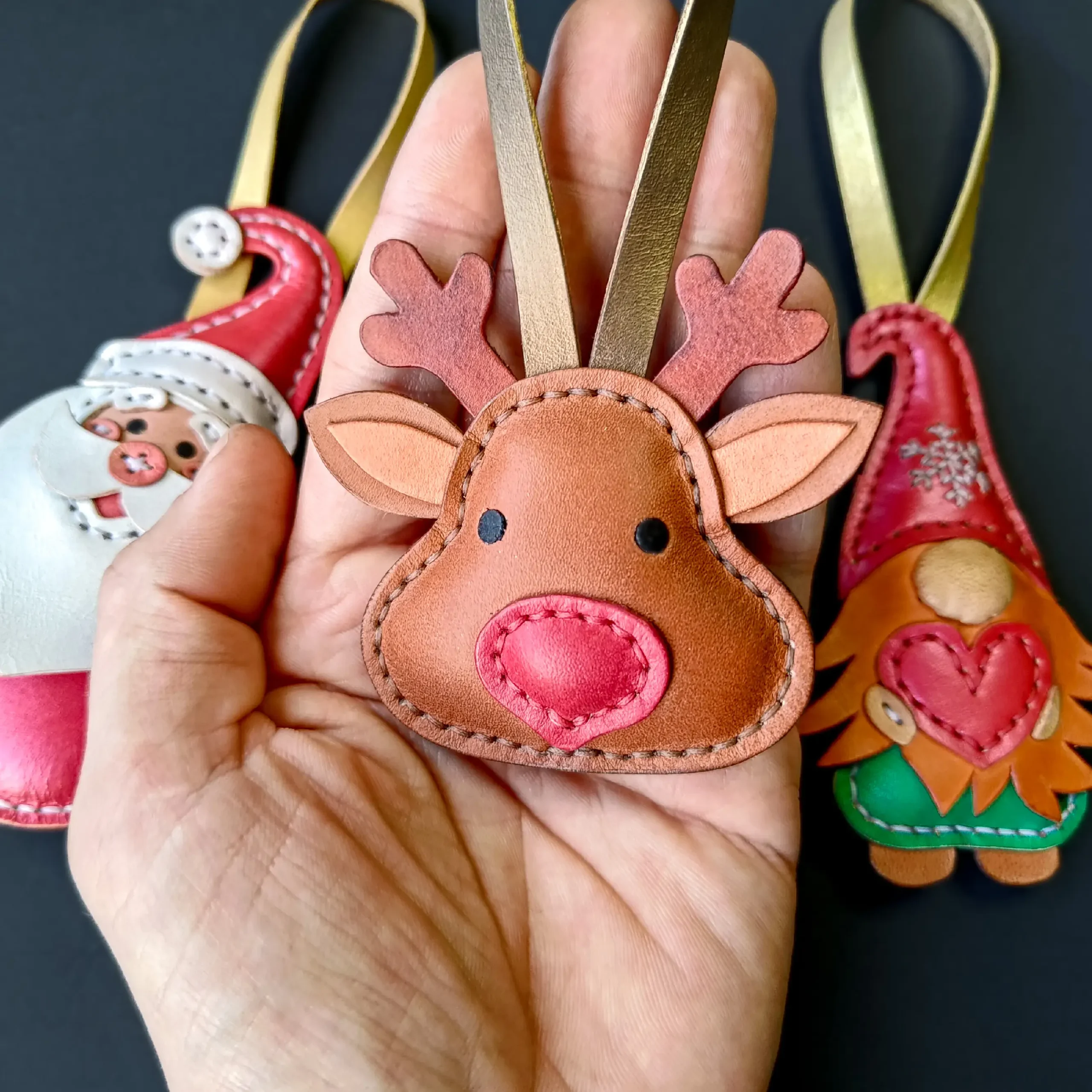 Paquete de 3 abalorios para bolsas de Navidad - Imagen 2