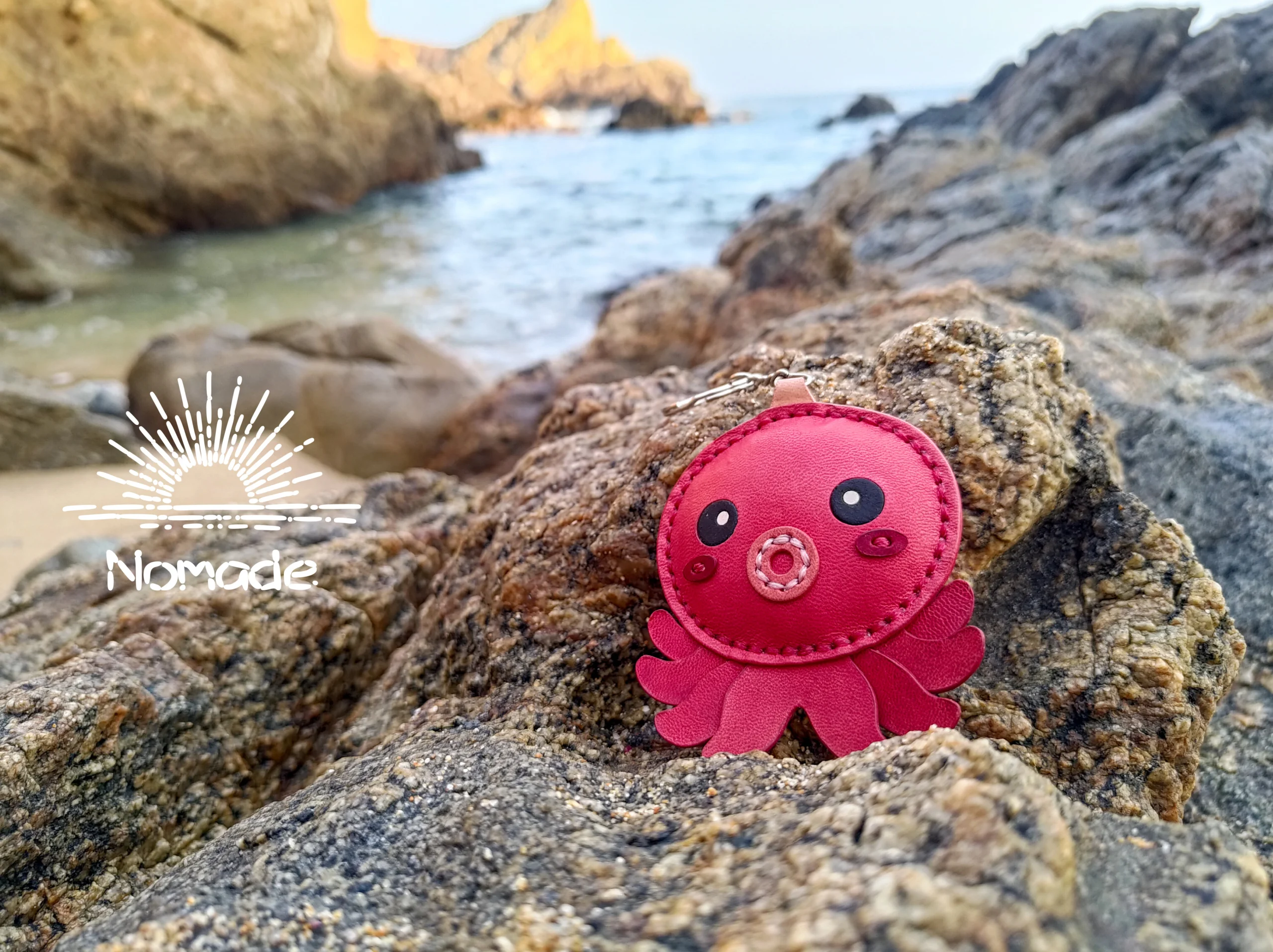 Modèle de breloque pour sac Kawaii pieuvre – Image 4