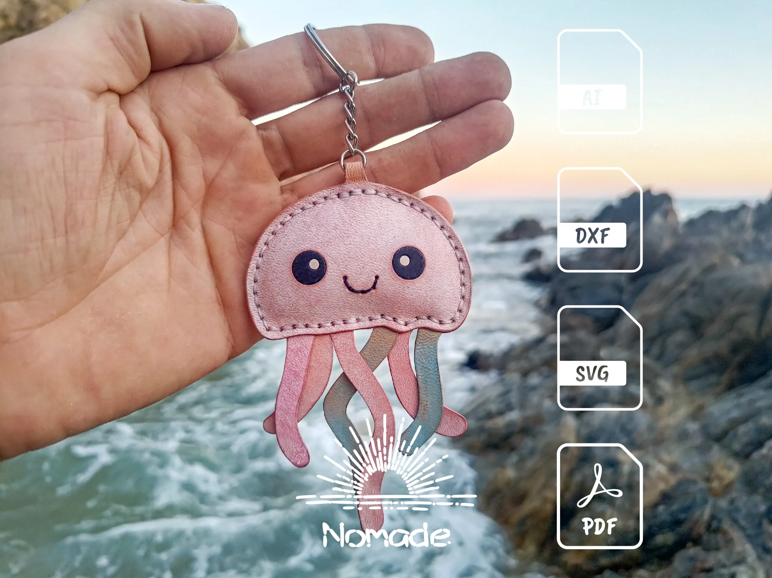 Padrão de charme de bolsa de água-viva