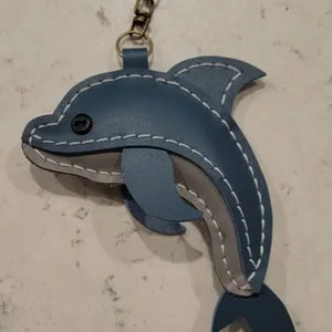 Modello per ciondolo borsa a forma di delfino NomadeCrafts