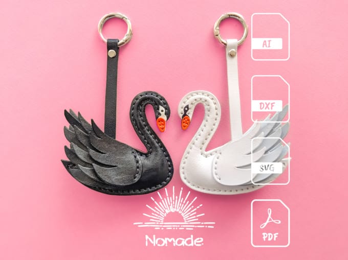 Swan Bag Charm Pattern