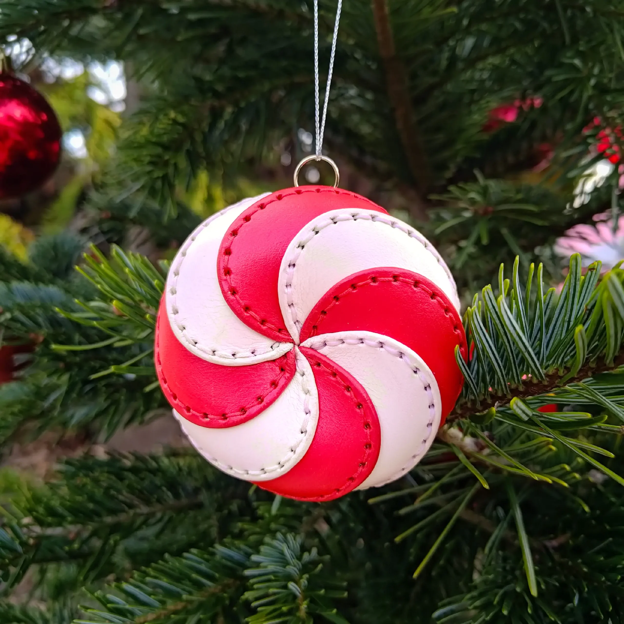 2 Leather Holiday Decorations - Image 2