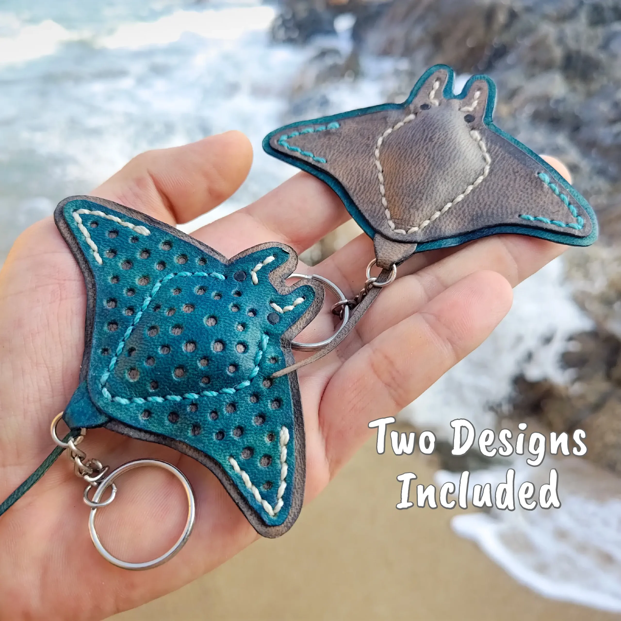 Estampa de pingente de bolsa em formato de arraia manta - Imagem 2