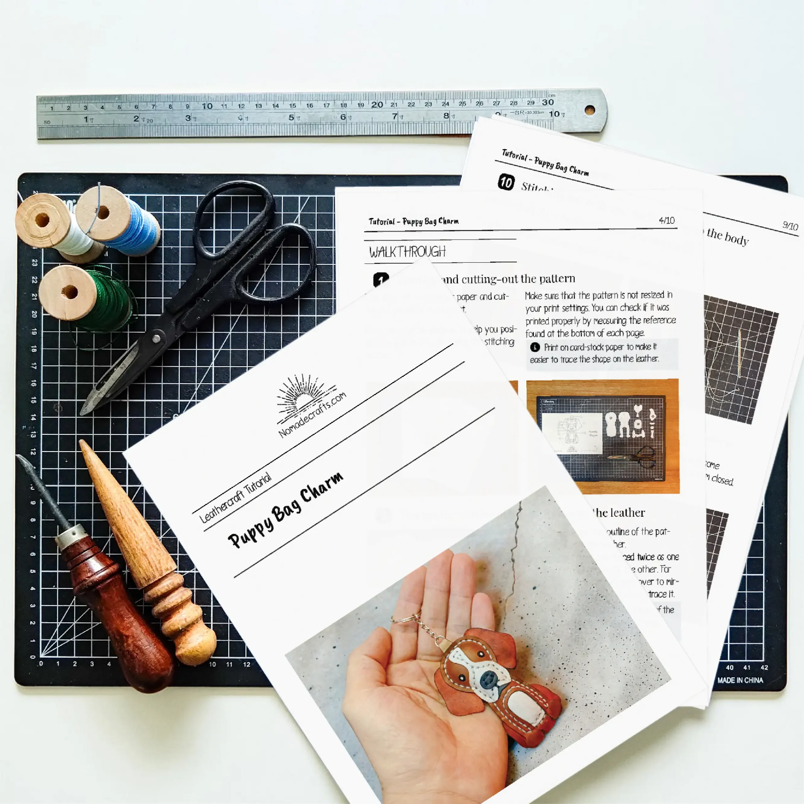 Muster für einen Welpen-Taschenanhänger – Bild 4