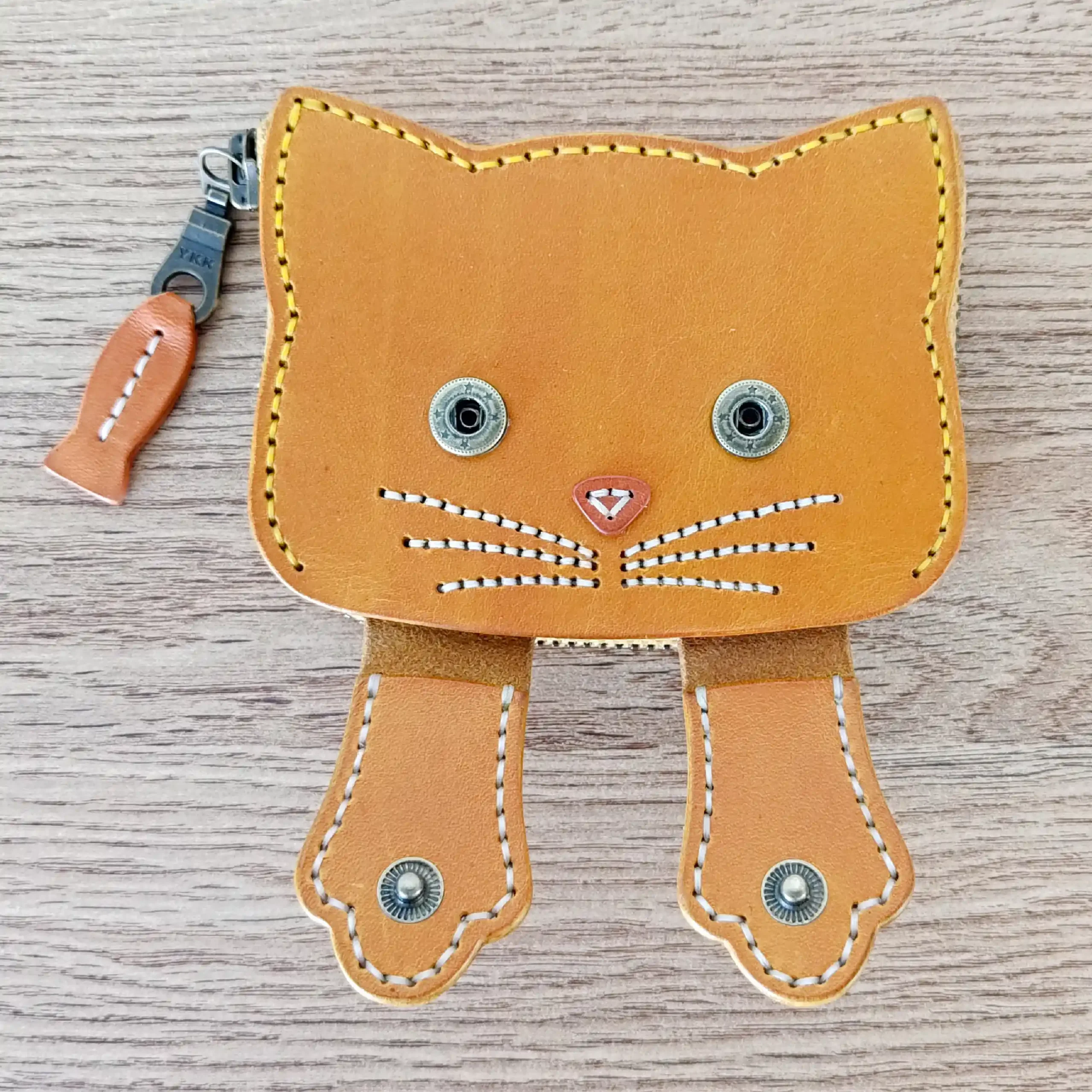 Kedi Temalı Desen Paketi - 4 Proje - Bozuk Para Kesesi - Çanta Süsü - Tepsi - Kablo Düzenleyiciler - Görsel 3